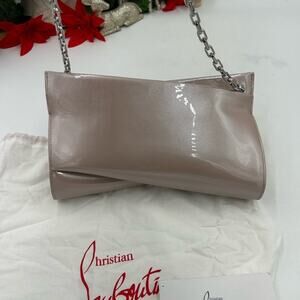 Women's Christian Louboutin LOUBITWIST patent Leather clutch/shoulder bag